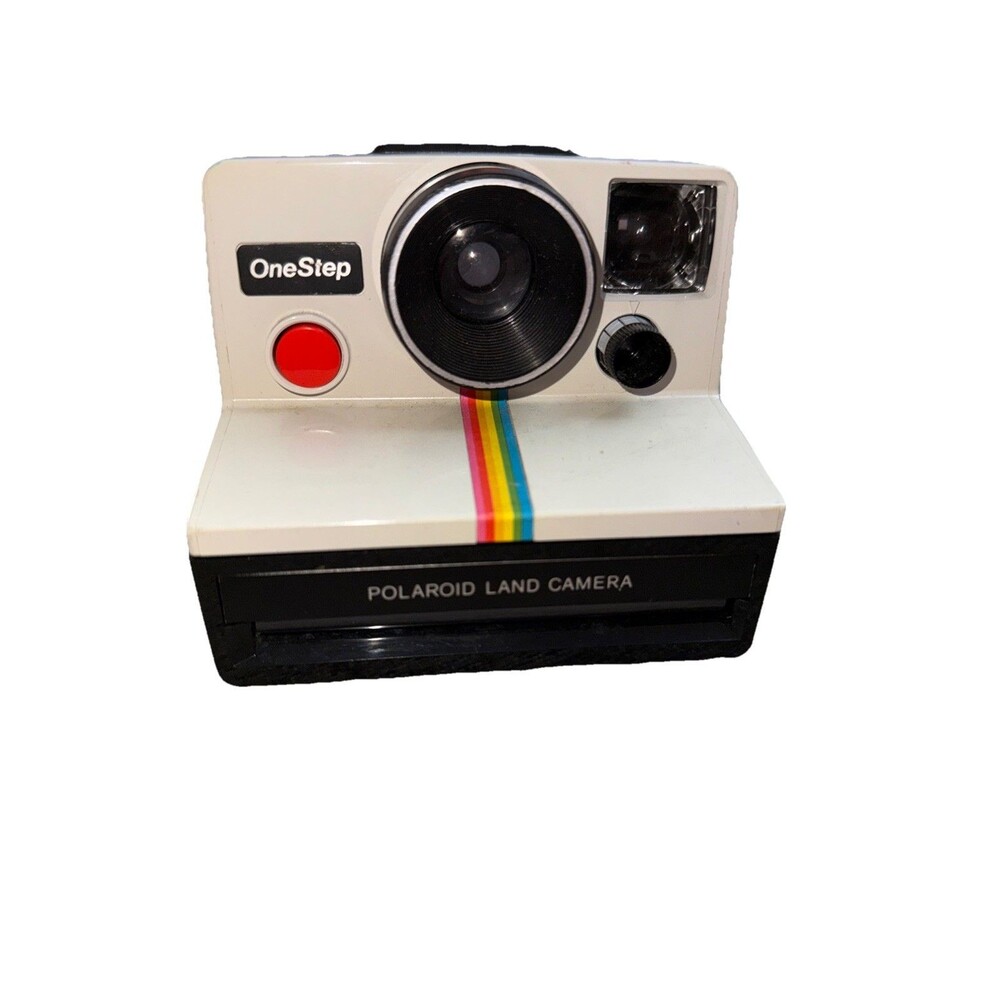 Vintage Polaroid SX-70 OneStep White Rainbow Stripe Land Camera UNTESTED